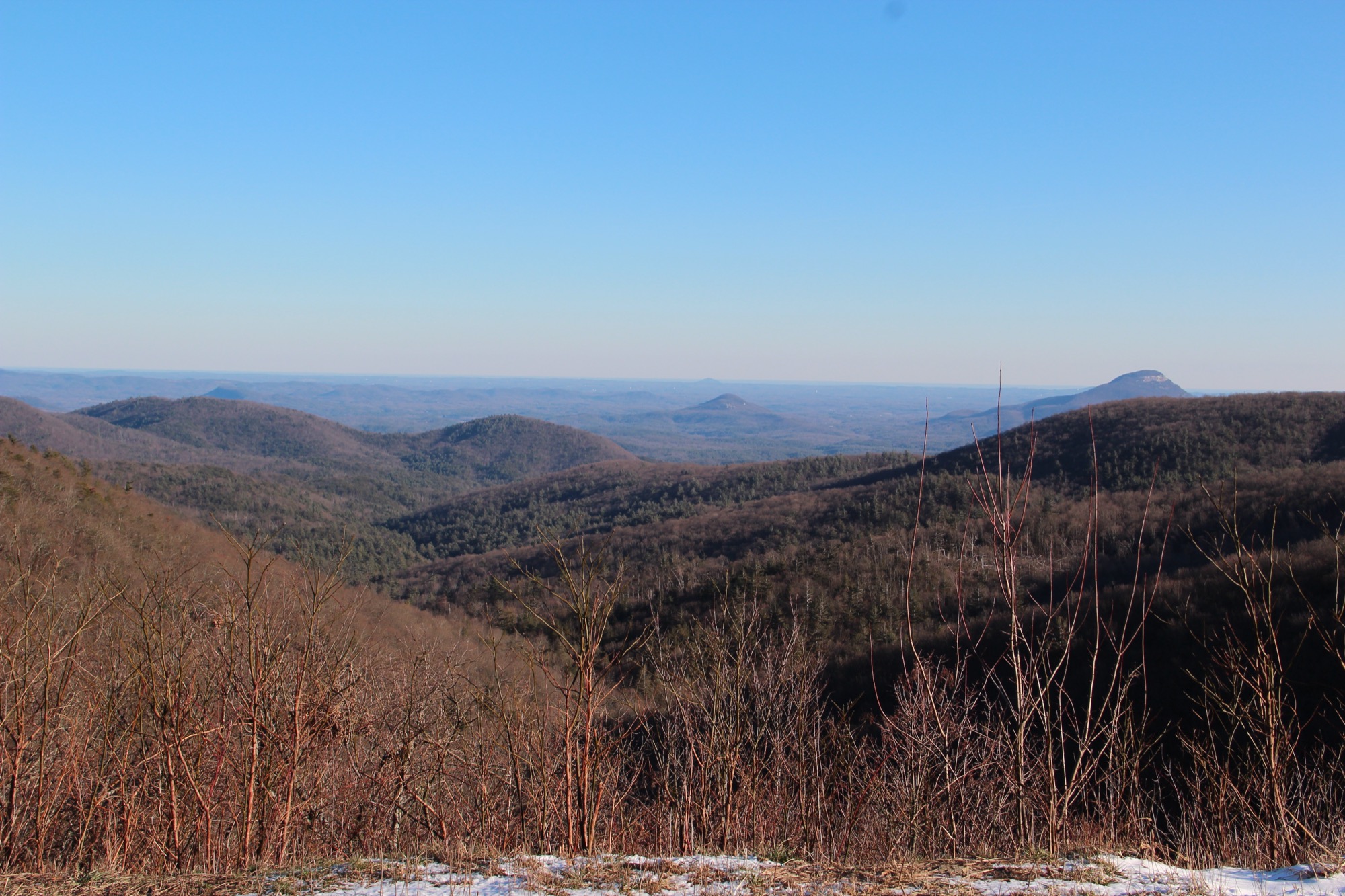 A panoramic mountain overlook along the Richard B. Russell Scenic Highway