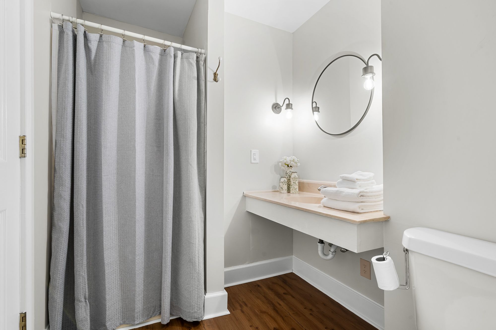 The Appalachian bathroom with a walk-in shower